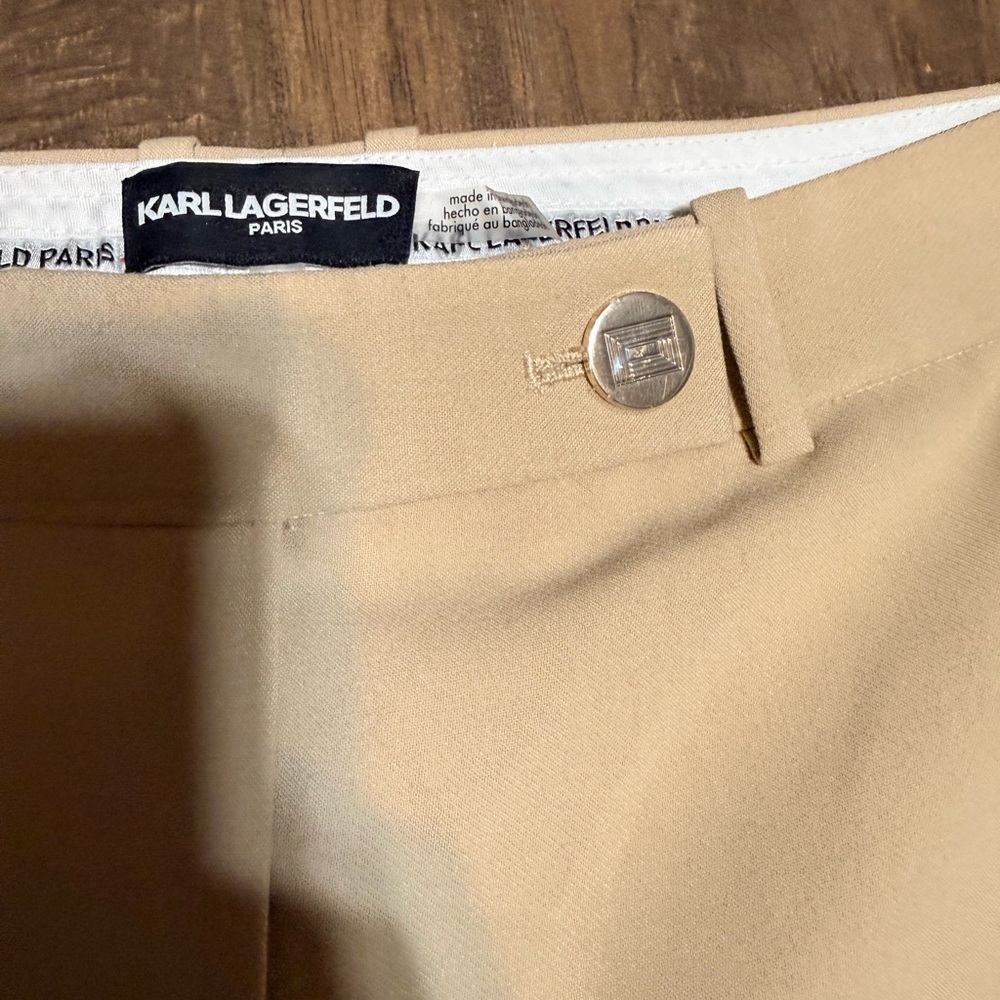 Karl Lagerfeld Cream Trousers - Picture 4 of 8